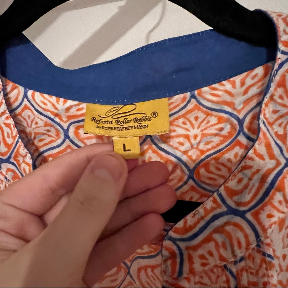 Roller Rabbit Orange Blouse - Picture 5 of 5